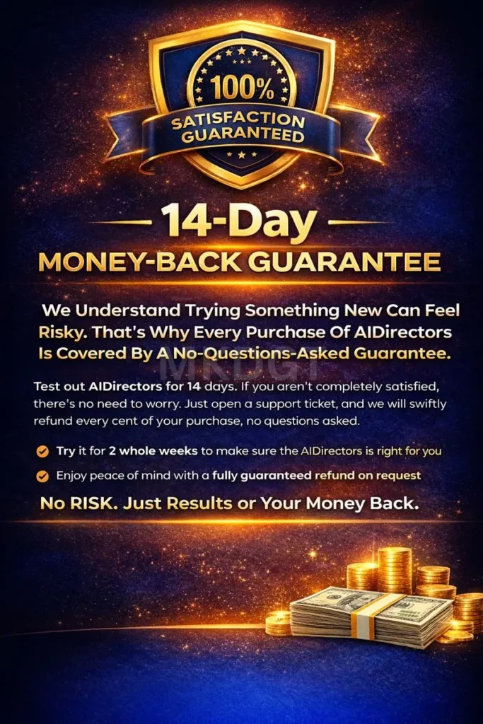 14-Day Money-Back Guarantee AIDirectors