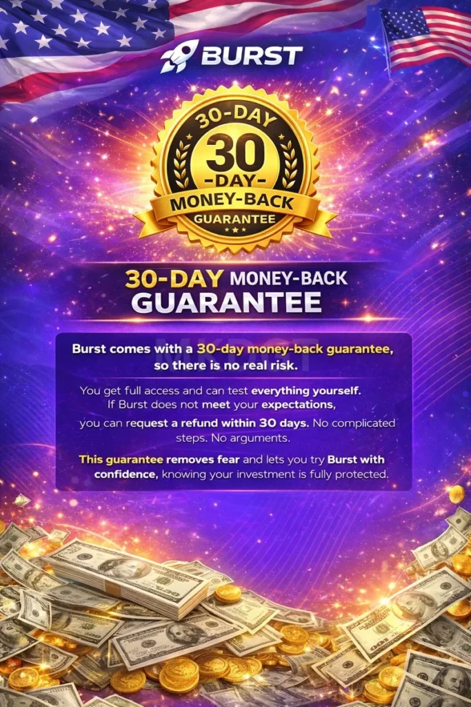 30-Day Money-Back Guarantee Burst