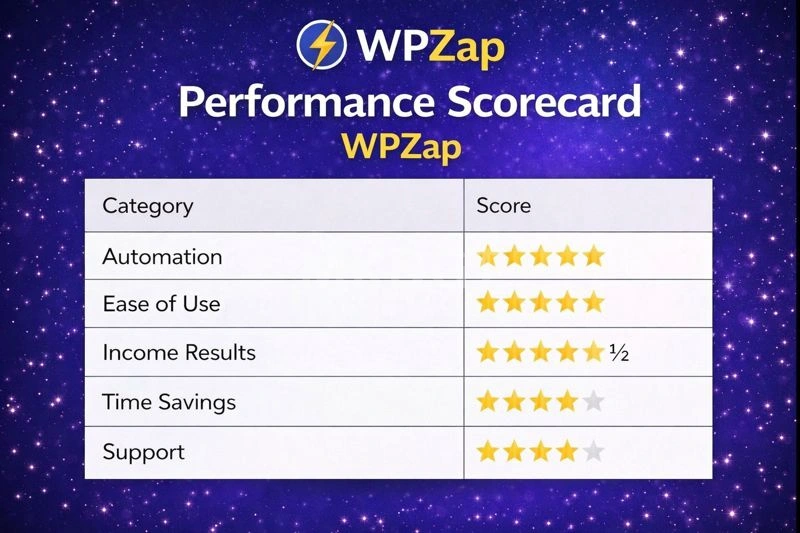 Performance Scorecard WPZap