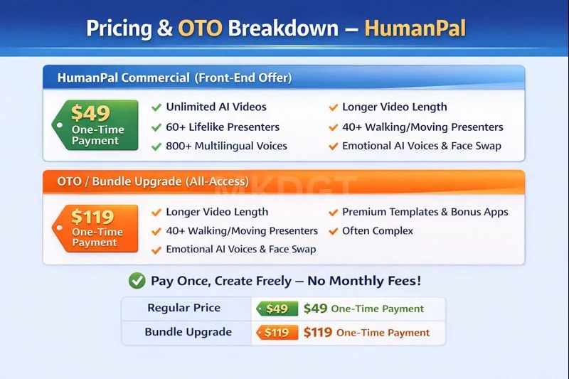 Pricing & Oto Breakdown HumanPal