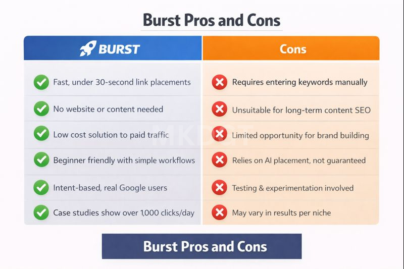 Pros And Cons Burst