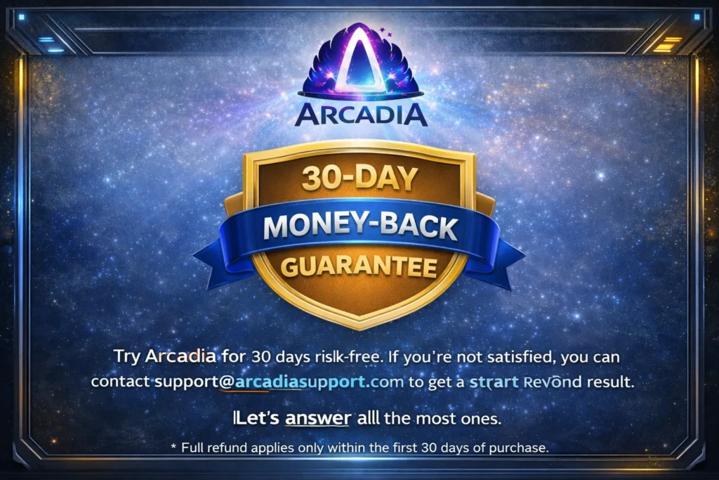 30-Day Money-Back Guarantee Arcadia
