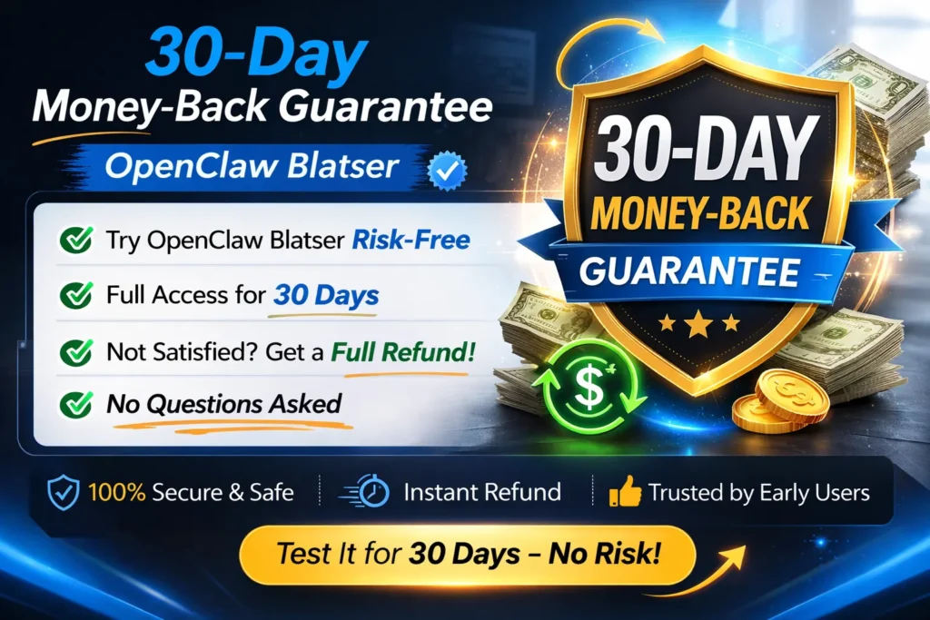 30-Day Money-Back Guarantee OpenClaw Blatser