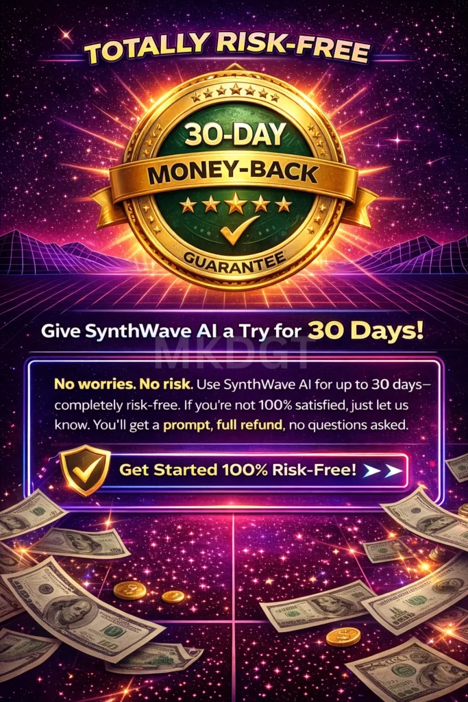30-Day Money-Back Guarantee SynthWave AI