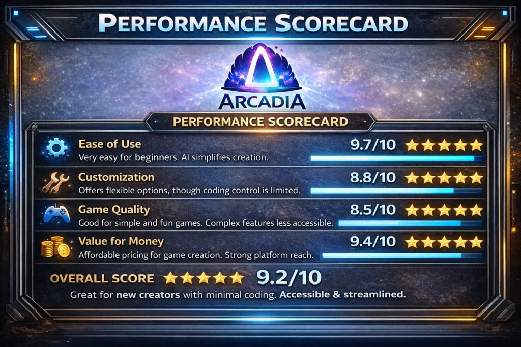 Performance Scorecard Arcadia
