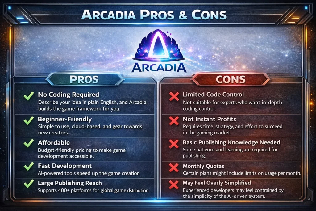 Pros And Cons Arcadia