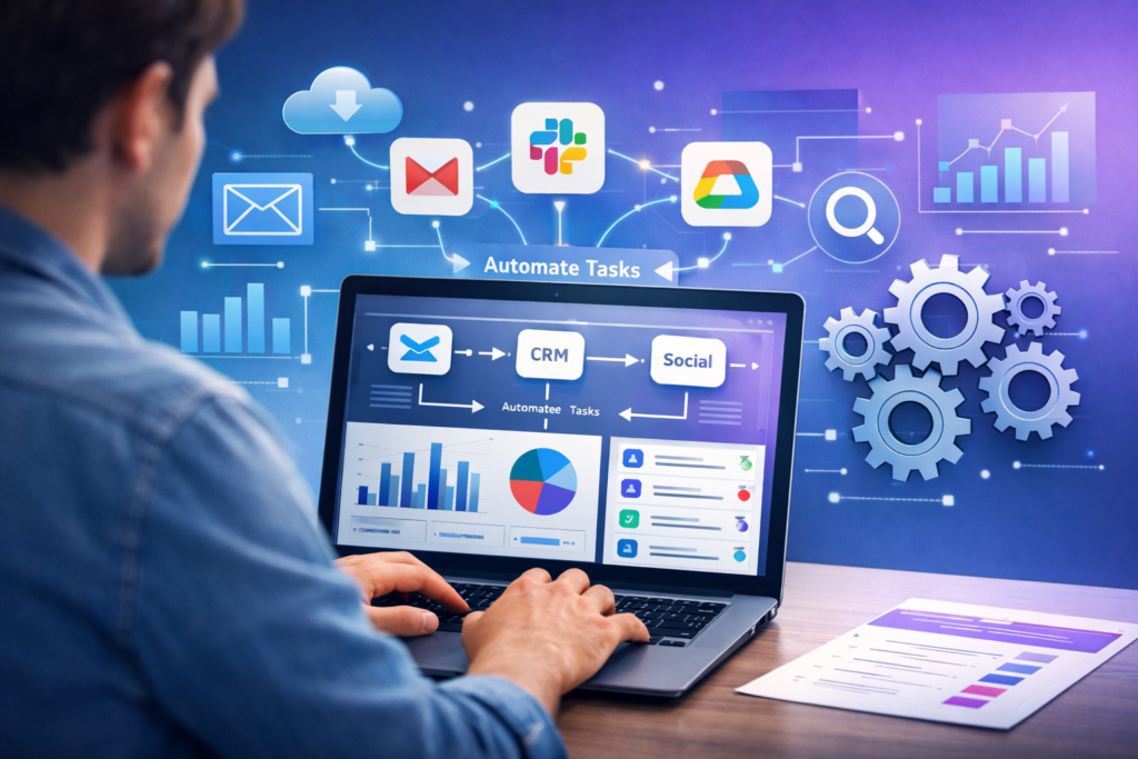 AI Workflow Automation Tools automating tasks and improving productivity