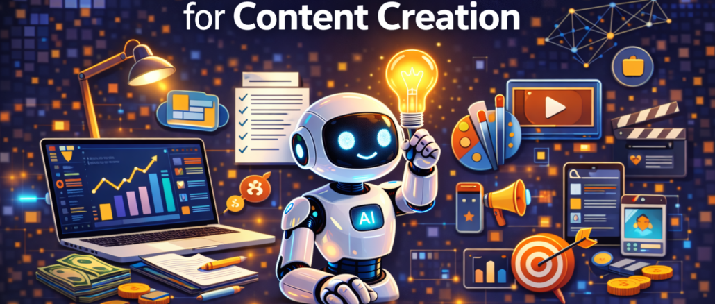 Free AI tools for content creation helping writers, bloggers, and marketers write, design, and create digital content faster