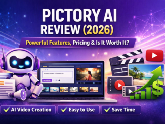 Pictory AI Review 2026 feature image showing AI video creation tool features pricing and benefits for content creators