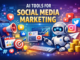 AI Tools for Social Media Marketing dashboard with automation, analytics, and content creation features