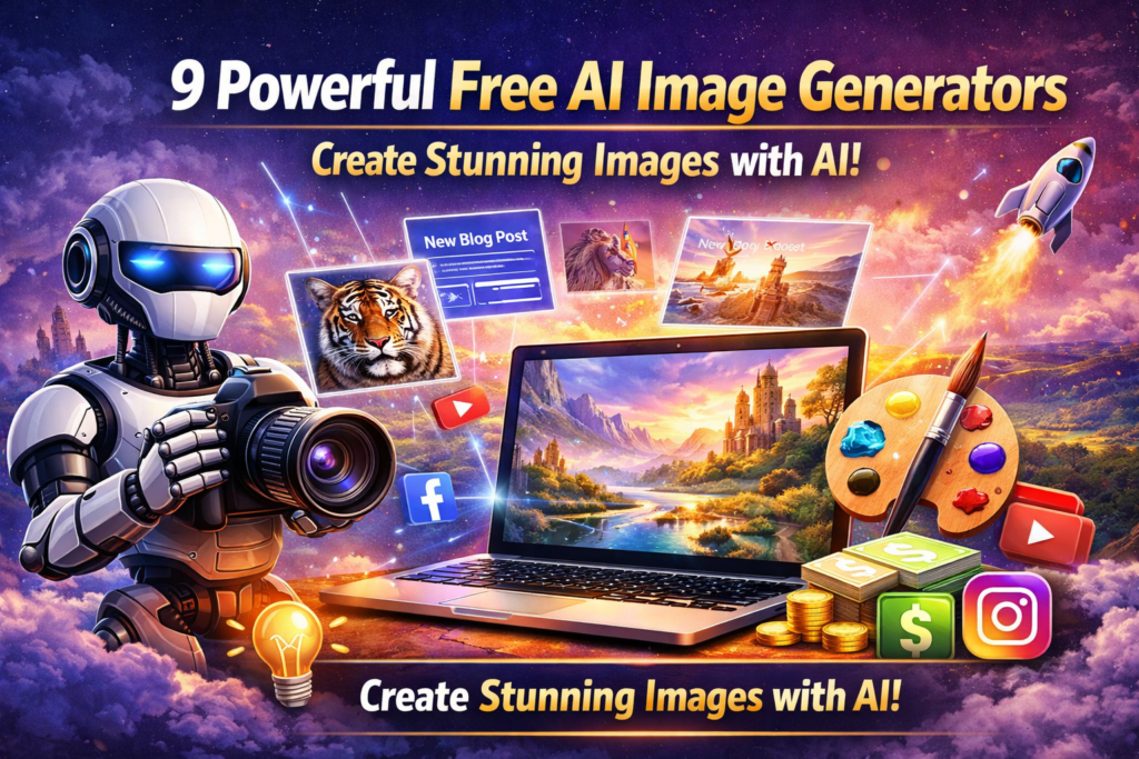 free AI image generators list including DALL·E Midjourney Canva AI and other image creation tools